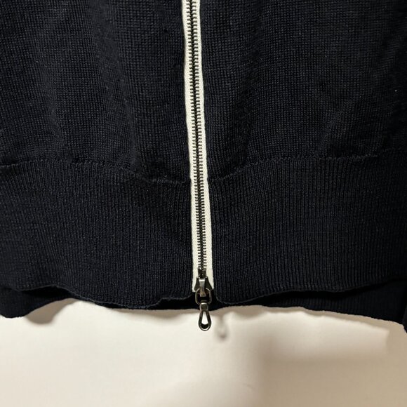 John Smedley Slim-Fit Merino Wool 2-way Zip-Up Cardigan Large - Picture 9 of 13